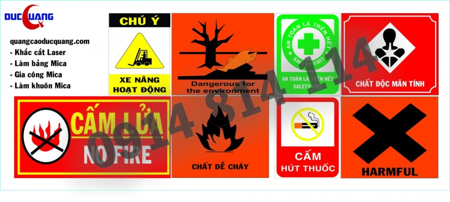 Làm bảng, biển Mica tại bình dương thumb