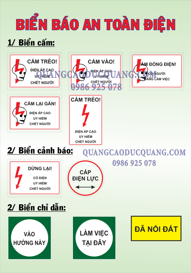 Mẫu biển cảnh báo an toàn điện thumb