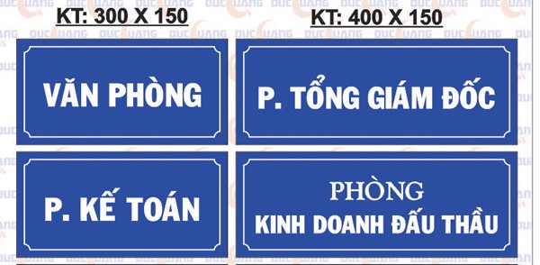 Khắc biển tên công ty - phòng ban