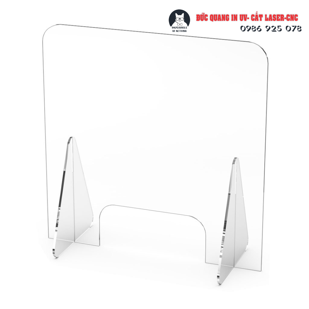 Tấm nhựa Mica trong suốt làm vách ngăn