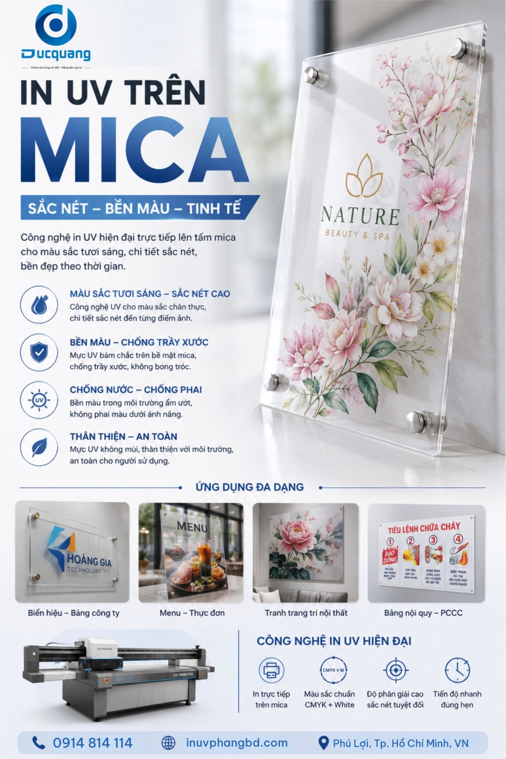 In UV Trên Mica