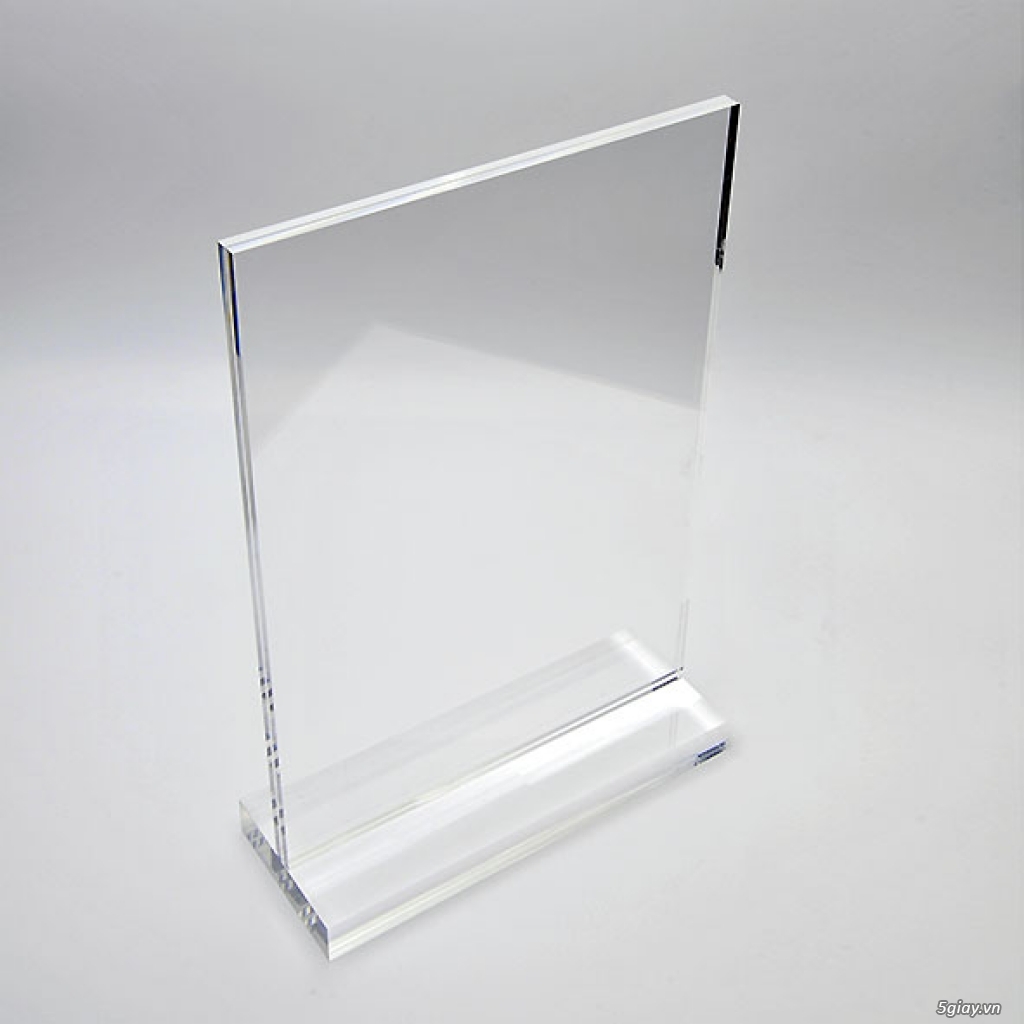 Mẫu kệ mica đựng tờ rơi